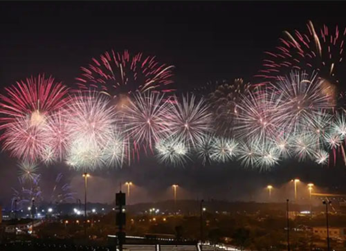 黔西市焰火晚会